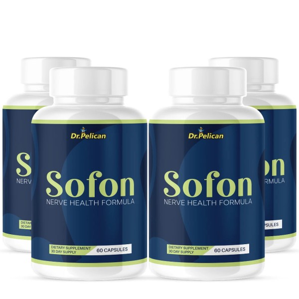 Pelican Vitamins Sofon- Nerve Health Support- 4 Bottles- 240 Capsules