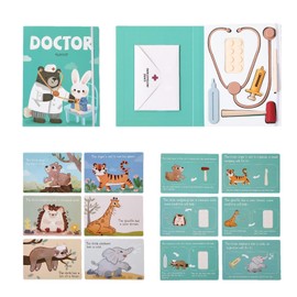 Toddler Pretend Doctor Set | Pretend Doctor Kit for Toddler | 36X Dentist Cosplay Accessories Children Fake Stethoscope for Kindergarten