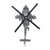 Diecast Metal Helicopter Model Sound Light Pullback Alloy Fighter Aircraft