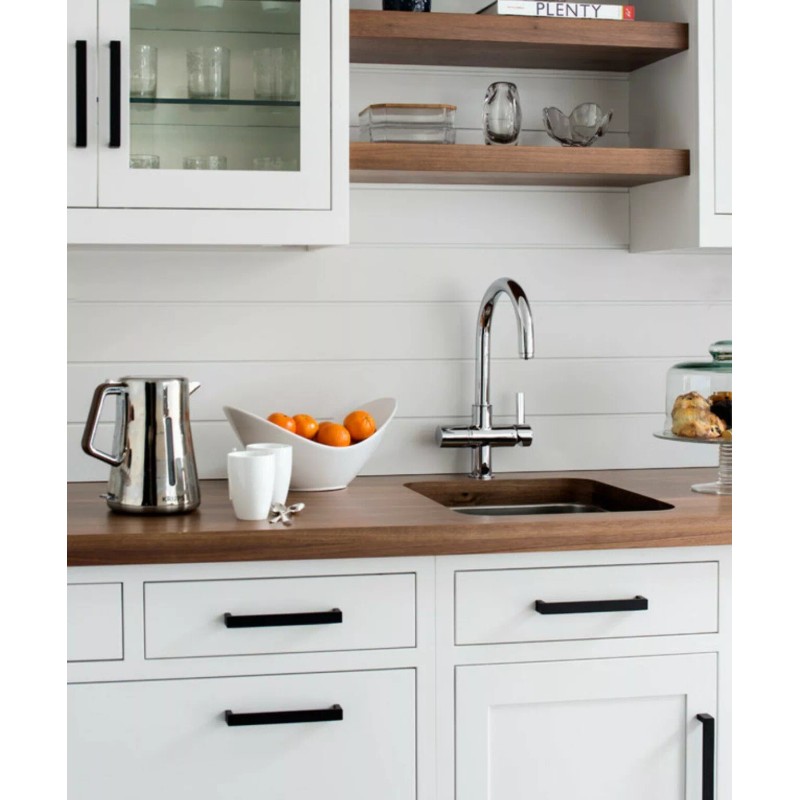 Gobrico 12mm 1/2" Black Kitchen Square Cabinet Handles Drawer Pull