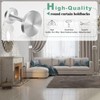 KOLAKO Curtain Holdbacks, Silver Curtain Tie Back Hooks, Metal Wall