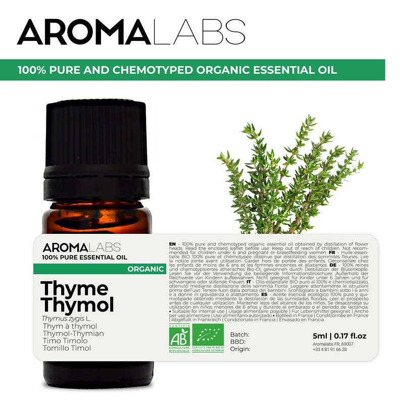Bio - Thyme Thymol Essential Oil - 5mL - 100%
