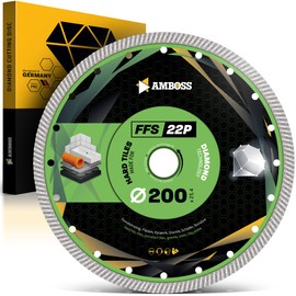 Anvil Diamond Cutting Disc Diameter 200 mm x 1.6 x 25.4 mm for Granite, Slate, Tiles etc. Sintered