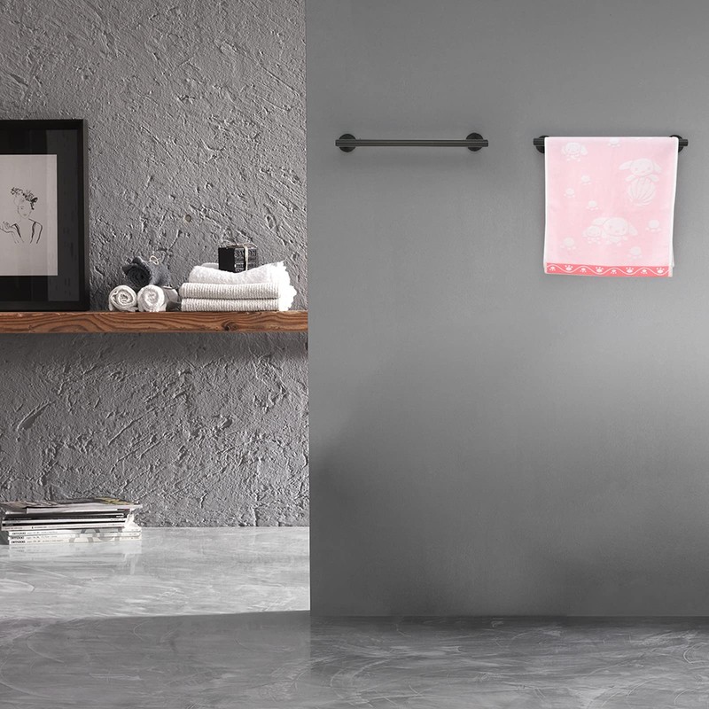 30 cm Bath Towel Bar, Stainless Steel Matte Black Towel