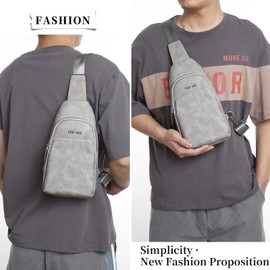 FSD.WG sling Backpack for Men Chest Bag Crossbody Shoulder Bags Travel Bag Purse for Men with Water Resistant