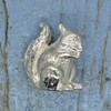 Red Squirrel Figurine, Squirrel Statue, Handcast, In Fine Pewter, By