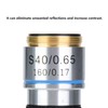 40X 185 Biological Microscope Achromatic Objectives Lens 160/0.17