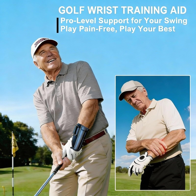 Golf Wrist Brace,Adjustable Golf Wrist Training Aid Professional Swing Trainer