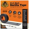 Gorilla Black Duct Tape, 1.88" x 12 yd, Black, (Bulk