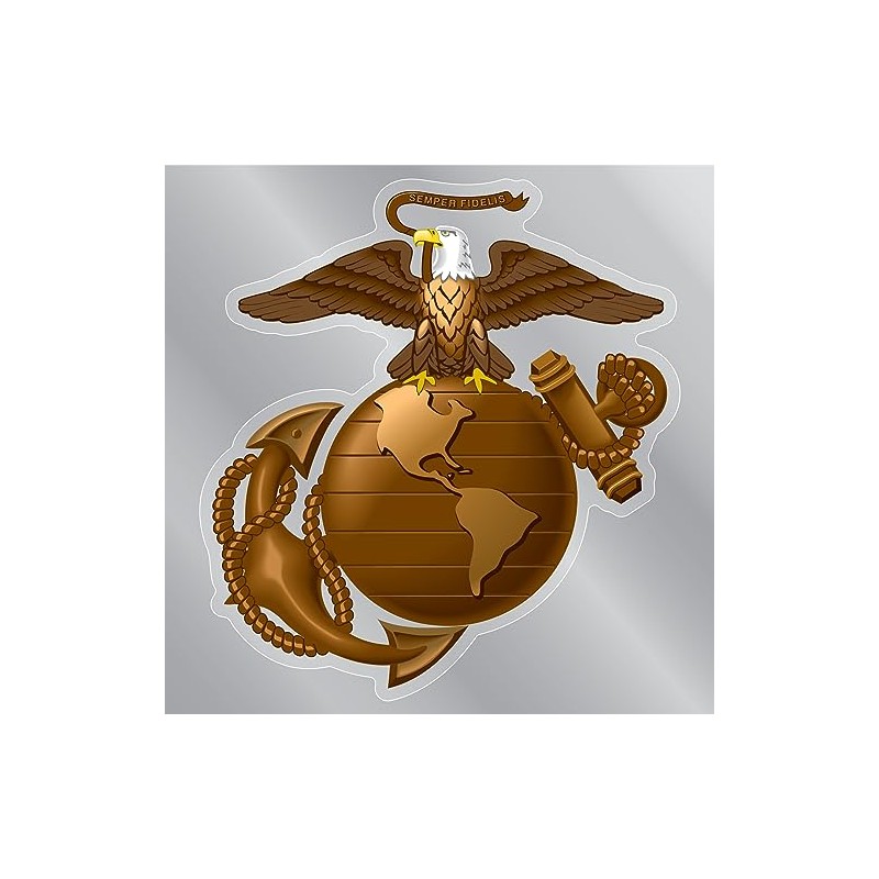 USMC Eagle Globe and Anchor Logo Clear Sticker by Magnet