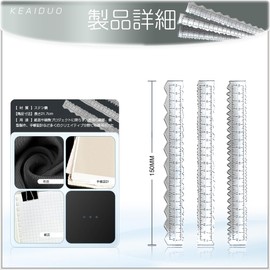 Ruler Die Cut 3pcs DIY Metal Craft Ruler Metal Die Cutting Scrapbooking Jagged Making Measuring Ruler Irregular Edge Ruler Set of 3 Deckle Edge Card Making Tool Embossing Background Decoration for