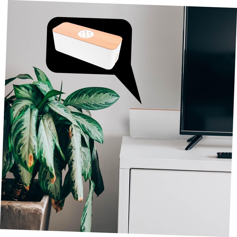 Vaguelly Cable Storage Organizer Wire Storage Box for Under Desk