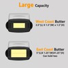 Butter Dishes with Lid for Countertop Refrigerator, Plastic Butter Dish