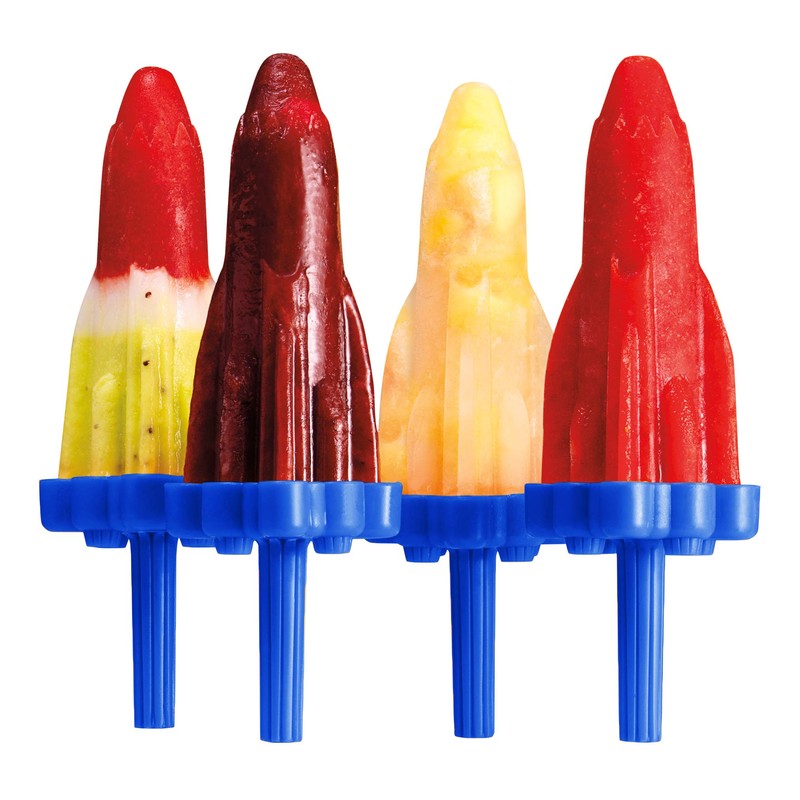 Tovolo Blue Rocket Pops - Set of 6