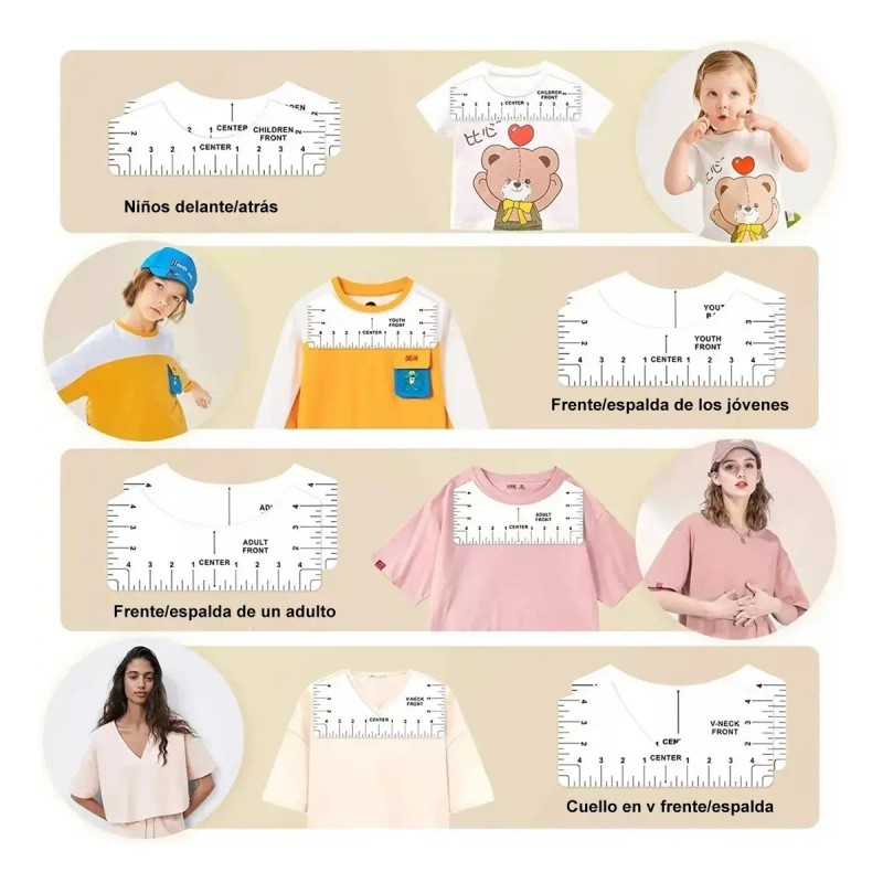 Regla Camiseta Playera Impresión Cinta Métric Herramient Kit
