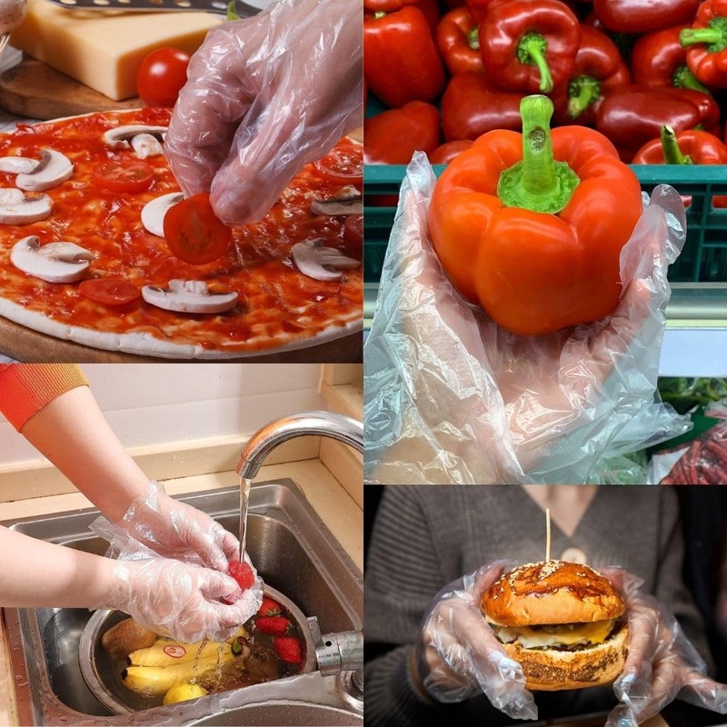 Handicare Premium Poly PE LDPE Disposable Gloves, For Food processing,