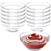 ATRDTO 10pcs Mini 3" Glass Bowls 2.5oz Microwave Safe Durable