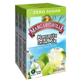 Margaritaville Singles To Go Drink Mix Pack of 3 Sugar Free 18 Servings