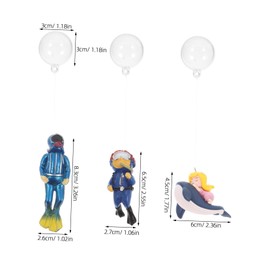 iplusmile 1 Set Cute Diver Floating Aquarium Decoration Safe Fish Tank Ornament for Aquariums Unique Aesthetic Fish Friendly Design and Playtime