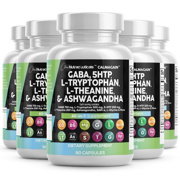 Clean Nutraceuticals Clean Nutraceuticals GABA 750mg 5 HTP 200mg L
