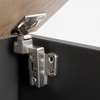 10 Pack (5 Pairs) Side-Mounted Hinges for Floor Cabinets, Dressers,