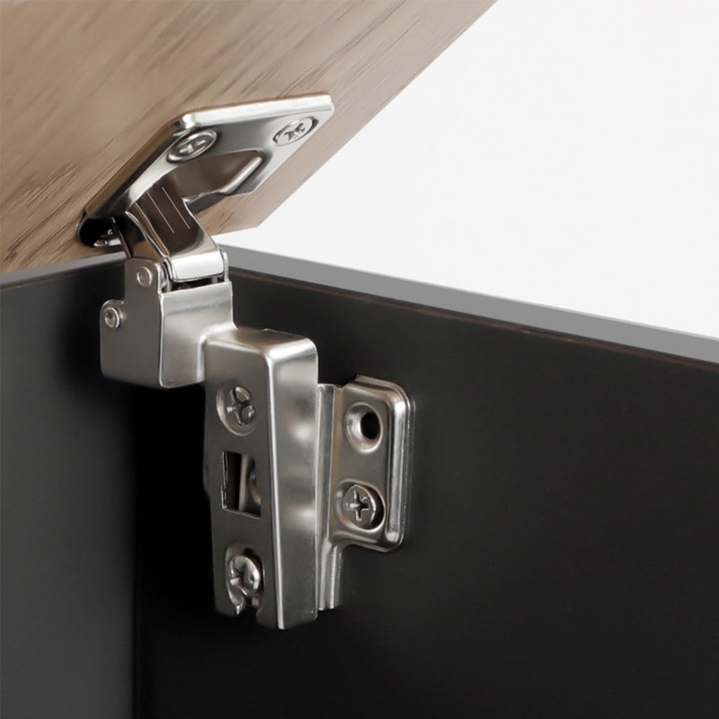 10 Pack (5 Pairs) Side-Mounted Hinges for Floor Cabinets, Dressers,