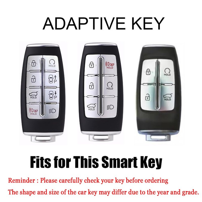 HIBEYO Key Case Cover Compatible with Hyundai Genesis GV80 GV90
