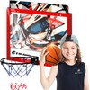 Mini Basketball Hoop (Replaceable Backboard Cards Design) Over The Door