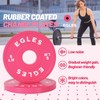 EGLES Change Plates Pair 5LB Pink- Rubber-Coated Weight Plates in
