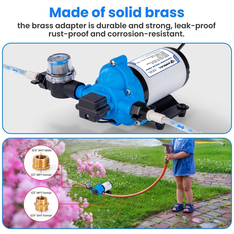 Anbull 110V Water Transfer Pump 4.0GPM/45PSI Self Priming Pump, Industrial