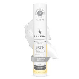ENVERA - Protector Solar Facial Despigmentante SPF 50+ 2 En 1 | Bloqueador Solar Facial Oil Control Toque Seco + Primer Toque Seco | Acab...