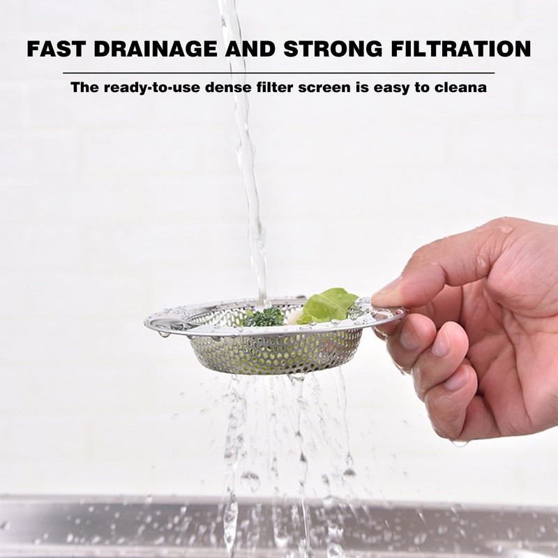 4PCS kitchen sink strainer, sink drain strainer, stainless steel sink