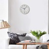 Timelike Wooden Round Wall Clock Silent & Non-Ticking Retro Wall