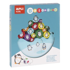 APLI Kids 17203 Pinguine Penguins Gleichgewicht Spiel, bunt