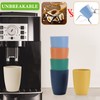 Mfacoy Wheat Straw Cups Set of 6, 12 oz Unbreakable