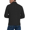 NITAGUT Men's Cardigans Long Sleeve Stand Collar Sweaters Button Down