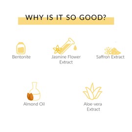 Kaina Saffron Face Pack - Pigmentation & Scars Removal for Glowing Skin, Remove Dark Circles and Freshen Up Dull Skin | Exfoliate Dead Skin Cells | 100% Organic and Cruelty Free | 100 g