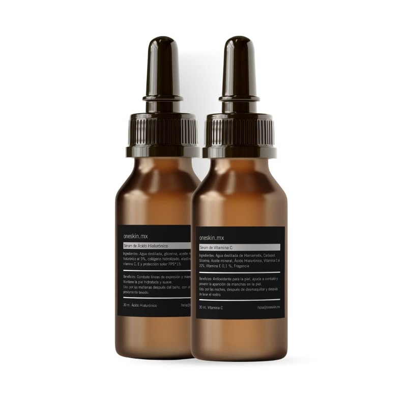 Oneskin Kit Ácido Hialurónico Vitamina C Para Hombre Mujer 30ml
