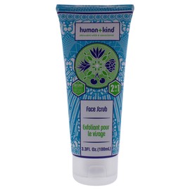 HumanKind Exfoliante facial - Exfoliante diario - Pulpa de madera exfoliante, colágeno, semillas de girasol hidratantes y aceites esenciales - Cuida  