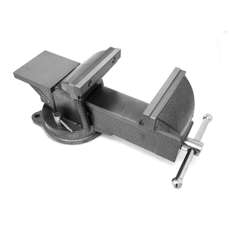 WEN Bench Vise, 6-Inch, Cast Iron with Swivel Base (BV456)