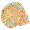 Something Different Wholesale Floral Candy Skull, Orange