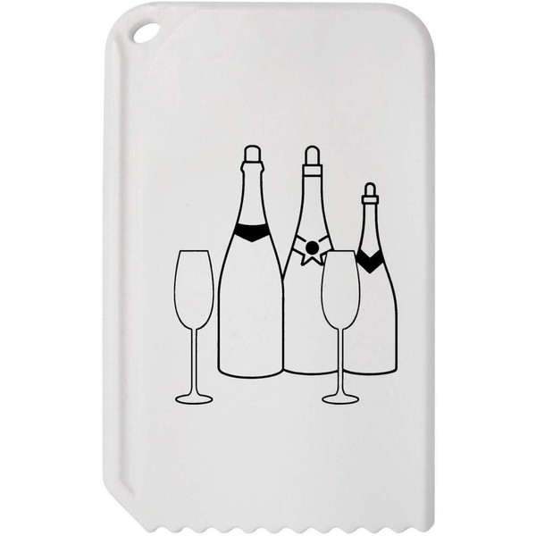 Azeeda 'Champagne & Glasses' Plastic Ice Scraper (IC00039380)