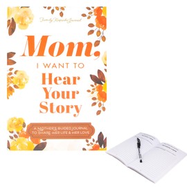 Grandmother, I Want to Hear Your Story: A Grandmother’s Guided Journal to Share Her Life & Her Love, Journal Book for Recording Life, Memory Book Save About Grandmother's Love (Orange-Mom Story)