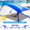 Beach Tent Canopy Pop Up Shade 10x10ft Sun Shelter Portable