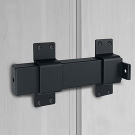 MCSDFN Slide Gate Latch Heavy Duty Door Latch Lock with Padlock Hole, Adjustable Gate Lock for Fences, Barn Door, Courtyard, Shed, Cottages, Cabinet