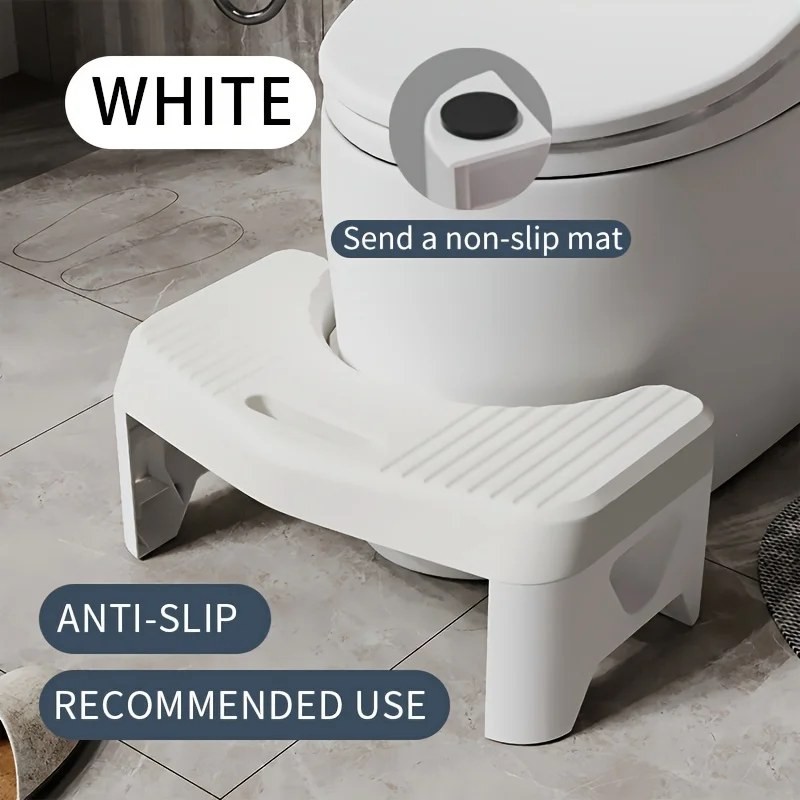 Toilet Stool – Bathroom Step Stool, Squatting Footstool, Toilet Foot