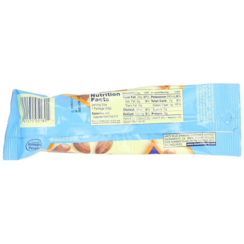 Blue Diamond Almonds, Roasted Salted, 1.5-Ounce Packages (Pack of 24)