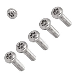 TERF® M6 X 12mm Pan Head Security Torx Machine Screws M6 (6mm) X 12mm Tamper Resistant Torx Socket Pan Head Machine Screws (Bolt) - Pack of 20