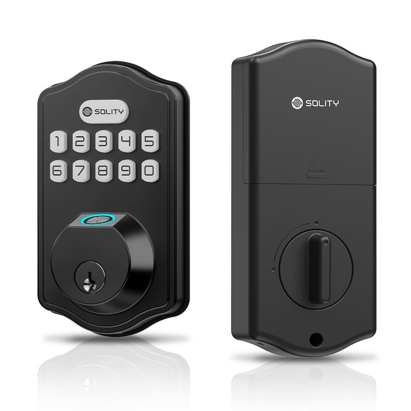 Solity Smart Digital Electronic Deadbolt Door Lock, Keyless Entry, Auto