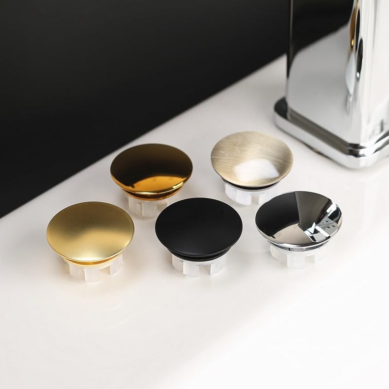 Sink Overflow Ring 2 Pack Matte Gold Bathroom Vanity Sink